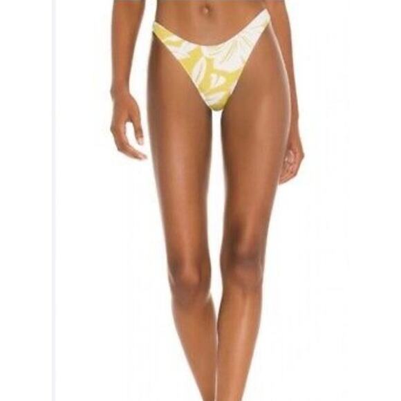 L*Space Rylee Bikini Bottom Itsy Cut in Havana Blooms Green Size Small NWT - Picture 1 of 6